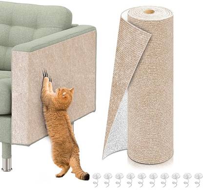SUPVOX Cat Scratch Mat for Wall Cabinet Couch Floor 40x100cm Cat Pet Mat
