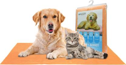Maissen Waterproof Reusable Washable Pee Pads & Pet Dry Sheet Orange -Medium Size Dog, Cat Pet Mat