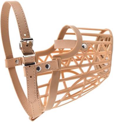 FOURESTA Dog Muzzle Size No. 4 Anti Barking and Anti Chewing Muzzle for dogs Medium Strips Dog Muzzle