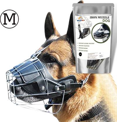 WiggleBoo Dog Muzzle, Basket Design, Safe & Comfortable Muzzle, Breathable & Adjustable Medium Other Dog Muzzle