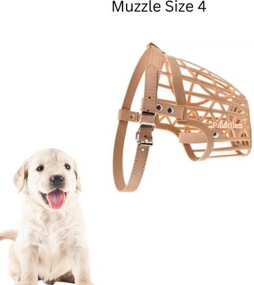 pawdles Dog Muzzle to Prevent dog biting, Anti-chewing (Small Size No. 4) Extra Small Strips Dog Muzzle