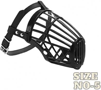 Vigourholistic Pet Dog mask, mouth Cover adj strap- Anti biting & chewing Size-5 Medium Strips Dog Muzzle