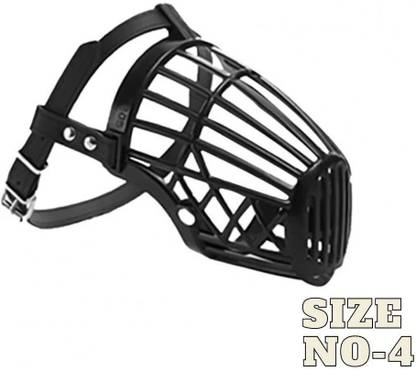 Vigourholistic Pet Dog mask, muzzle, mouth Cover adj strap- Anti biting & chewing Size-4 Medium Strips Dog Muzzle
