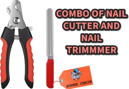 SUPER CHAIN STAINLESS STEEL FOR LARGE AND MEDIUM SIZED PET Scissor Nail Clipper