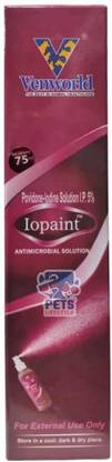 Venky's Iopaint Antimicrobial Solution, Antiseptic for wounds100 ml Pet Nursing Kit