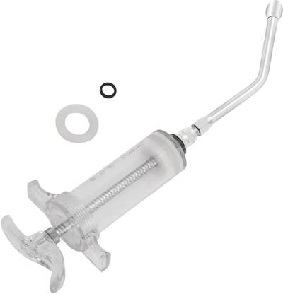 BIOGAIN LIFESCIENCES 50ml Reuseable Feeding Syringe With Nozzle | Transparent | Thread Lock Pet Nursing Kit