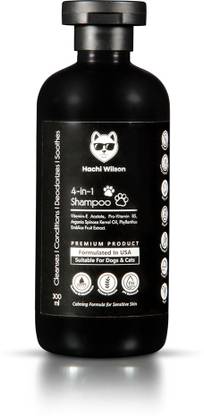 Hachi Wilson 4 in 1 Dog/Cat Shampoo For Labrador,German Shepherd,Golden Retriever dog Shampoo Conditioning Basil Scent Dog Shampoo