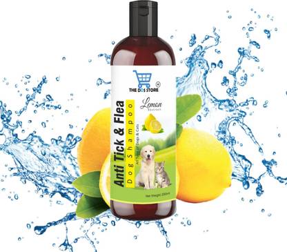 THE DDS STORE All Breed Dog Shampoo 200 ml (Anti Tick & Flea (Lemon)) Allergy Relief, Anti-dandruff, Anti-fungal, Anti-itching, Flea and Tick Lemon Dog Shampoo