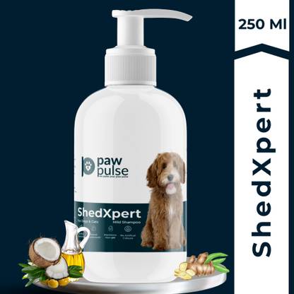 Pawpulse ShedXpert Natural Shed Control Shampoo for Dogs and Cats 250ml, Gentle Cleanser Whitening and Color Enhancing, Conditioning, Anti-Bacterial, Anti-itching , Mixed Berries Fragnance, Cat, Dog Shampoo