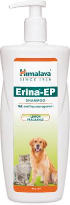 HIMALAYA Erina EP Shampoo | Improves Skin Health & Odor | Controls Ticks & Fleas Flea and Tick Neem and Eucalyptus Dog, Cat Shampoo