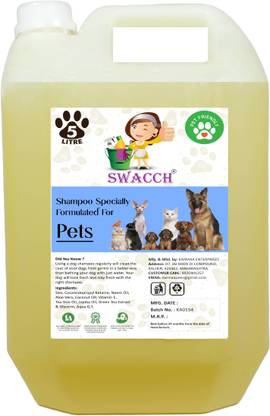 swacch Pet Shampoo I Puppy Safe Shampoo I Shine and Smooth Hair Conditioning Lemon Dog Shampoo