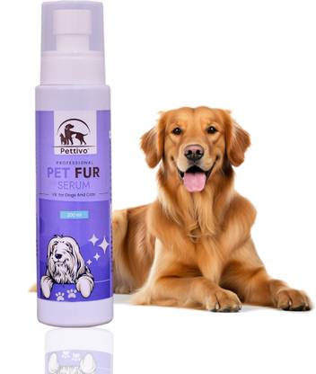 Pettivo Pet Fur Serum for Dogs and Cats, Detangling Spray Pet Hair Styling