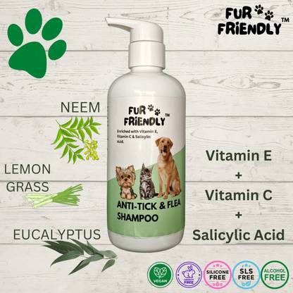 FUR FRIENDLY Flea and Tick (Neem oil, Eucalyptus oil) Dog Shampoo