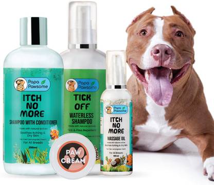 Papa Pawsome Pitbull Complete Pet Spa Kit