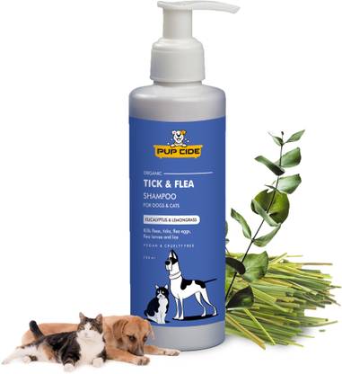 PUP CIDE Organic Flea and Tick Eucalyptus, Lemon Grass Dog Shampoo