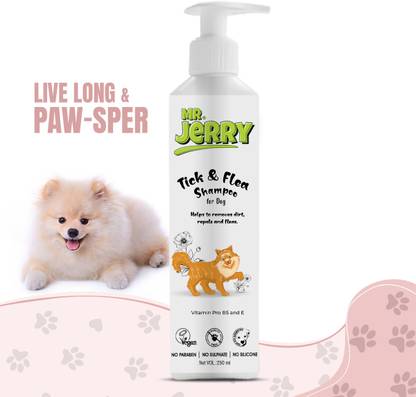 MR. JERRY Flea and Tick Vitamin Pro B5 and E Dog Shampoo