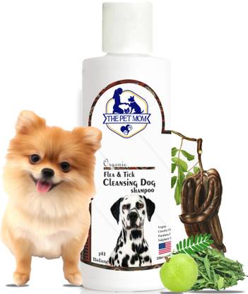THE PET MOM Flea & Tick Cleansing Pomeranian Dog Shampoo For Ticks, Lice, Fleas, Conditioning, Anti-itching, Flea and Tick Fresh Fragrance, Easy To Use Dog Tick Shampoo for All Dog Breed Dog Shampoo