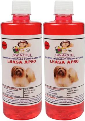 swacch Lhasa Apso Dog Shampoo With Small White Bone Conditioning (Jasmine) Dog Shampoo