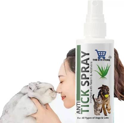 THE DDS STORE Anti Flea Spray used as Cat Kitten Flea & Tick Treatment Flea and Tick, Allergy Relief, Anti-itching, Anti-fungal NEEM & ALOEVERA Cat Shampoo