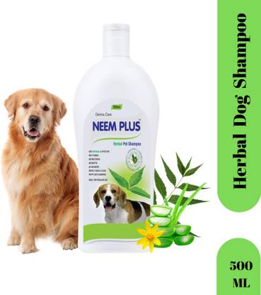 Pil Neem Plus Herbal Pet Shampoo | Antibacterial, Antiseptic, pH Balanced & Anti-fungal, Anti-itching, Flea and Tick, Allergy Relief Natural Dog Shampoo