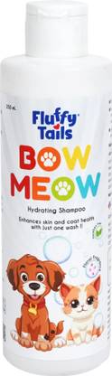 FluffyTails Dog Shampoo | Bow-Meow Hydrating Shampoo, Enhances Skin and Coat Health Anti-itching, Allergy Relief, Conditioning , Floral Fragrance , Dog Shampoo