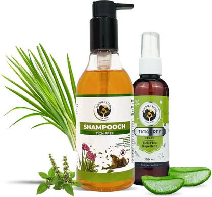 Fur Ball Story Bye Bugs Combo Box - Tick and Flea Repellent Kit Pet Spa Kit