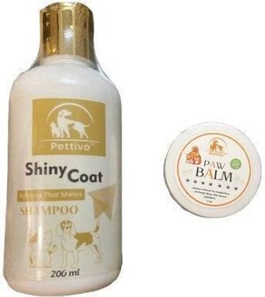 Pettivo Pet Care Combo Shinycoat Shampoo 200ml & paw blam Pet Spa Kit