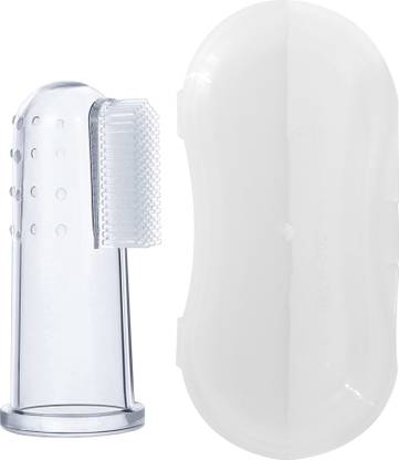 J Cats & Dog Cats Finger Pet Silicon Toothbrush with Cover for Teeth Cleaning Pet Toothbrush