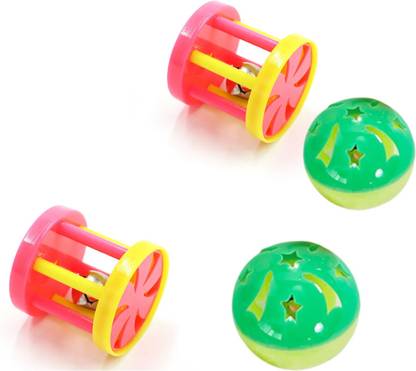 PSK PET MART suitable for Small Kitten Only Size Small Pack of 4 pcs only Plastic Fetch Toy For Cat