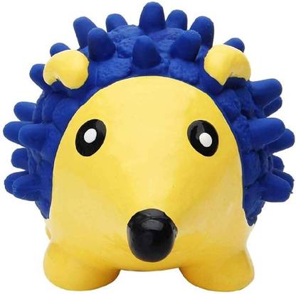PetFur Interactive Non-Toxic Latex Soft Squeaky Chew Toy (Hedge Dog) Cotton Squeaky Toy For Dog
