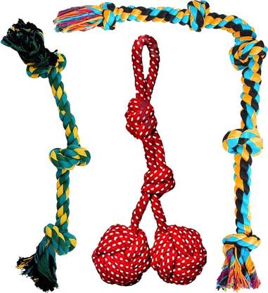 YOUHAVEDEAL Toys for Small to Medium Dogs, Tough Puppy Teething Chew Toys for Boredom, Dog, Cotton, Polyester Ball, Chew Toy, Fetch Toy, Tough Toy, Training Aid, Tug Toy For Dog