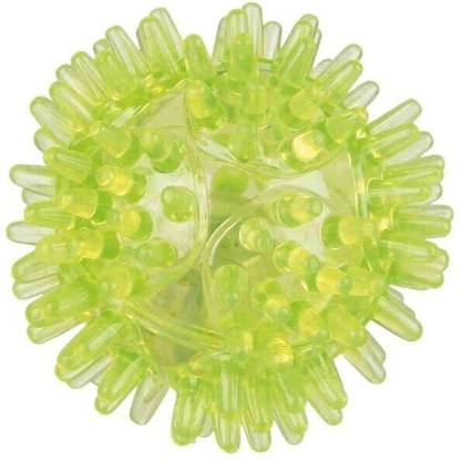 trixie Flashing Hedgehog Ball, soundless, Floatable, TPR, 5 cm Assorted Rubber Chew Toy For Dog
