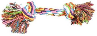 Duvoplus Knotted Rope 40cm Interactive Dog Toy, Ideal for Tugging and Play, Multicolor Cotton Tug Toy For Dog