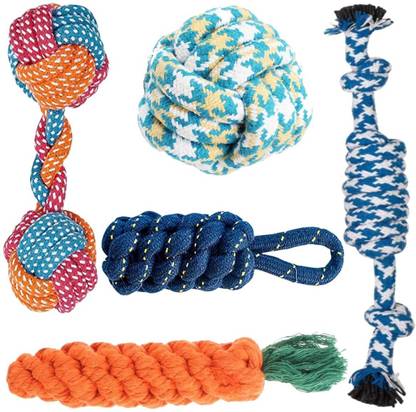 PETZLUV YOUHAVEDEAL Dog Toys + Chew Toys + Teething Rope Toys for Small to Medium Breed Cotton Chew Toy, Fetch Toy, Training Aid For Dog