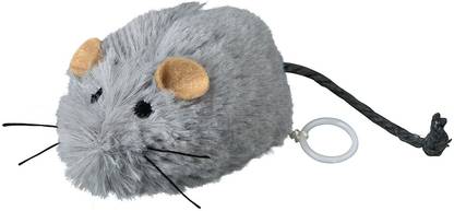 trixie Wind Up Wriggle Mouse Polyester Fetch Toy For Cat