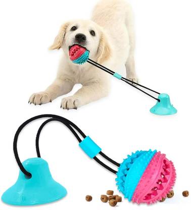 petgoof Rubber Chew Suction Toy Rubber Tug Toy For Dog