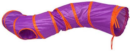 Lyla Portable Cat Tunnel Tube Pet Training Collapsible Hiding Tube Kitty Tunnel Wool Soft Toy For Dog