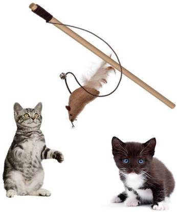 Snatch My Deal Cat Toy Teaser Playing Stick Wooden Stick For Cat