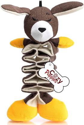 Cozy Puppies Dog Plush Squeaky Toys with Crinkle Paper,Interactive Dog Chew Toys Cotton Chew Toy, Fetch Toy, Soft Toy, Training Aid, Squeaky Toy For Dog