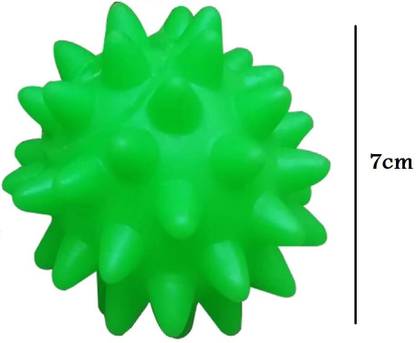 Cozy Puppies 2 Pcs Spiky Dog Ball Squeaky Interactive Puppy Chewing Toy Rubber, Silicone Chew Toy, Fetch Toy, Soft Toy, Training Aid For Dog