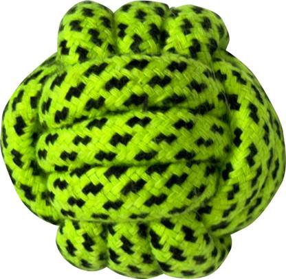 PET WORLD ROPE CHEW BALL| Toy for Dogs & Cats | Durable & Non-Toxic| Interactive Dog Toys Rubber Ball For Dog