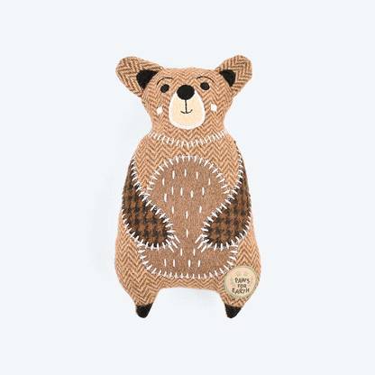 Heads Up For Tails Huggy Bear Wool Plush Toy For Dog