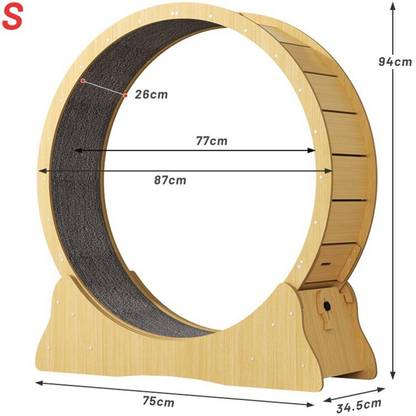 Lyla Cat Treadmill Workout Game Trainer Cat Exercise Wheel for Running Exercising Sma Polyester Soft Toy For Dog & Cat