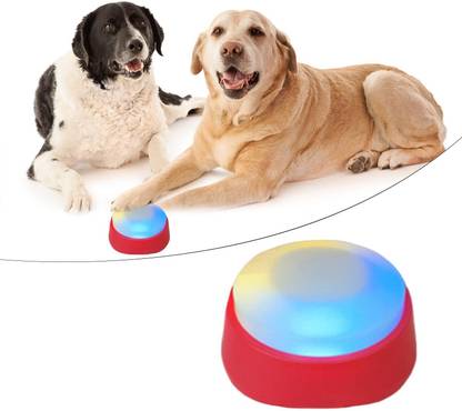 BNF Voice Recording Sound Button Dog Interactive Toy Pet Training Tools Red Plastic Soft Toy For Dog