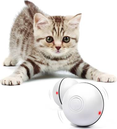 24x7eMall Smart Interactive Ball Toy Self-Rotating Automatic Pet Ball Self Play Plastic Ball For Cat