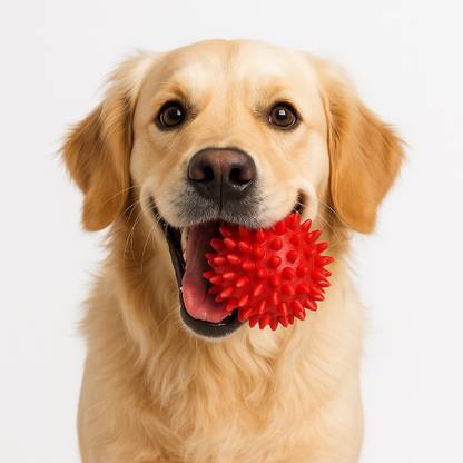 WagTalez Multicolour Spike ball Rubber Ball For Dog