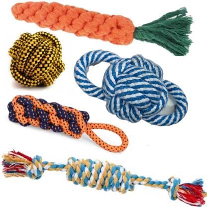 WAGGY TAILS Dog Toys + Chew Toys + Puppy Toys + Rope Dog Toy + Toys for Small to Medium Dogs Cotton Chew Toy, Training Aid For Dog