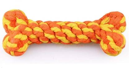 SKP Cotton Knot Clean for Puppies & Dog (Colour May Vary) (Pack of 1) Rubber Training Aid, Plush Toy, Chew Toy For Dog & Cat