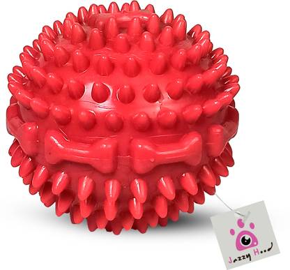 jazzyhood Playful Puppies Favorite Spike Dog ball : Fetch frenzy fun for furry friends Rubber Ball, Fetch Toy, Chew Toy, Tough Toy For Dog