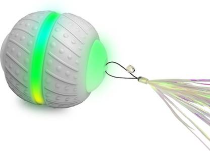 Goofy Tails Smart Ball Interactive Toy for Cats and Kittens | 360° Rotating Cat Toy Ball Rubber Fetch Toy For Cat